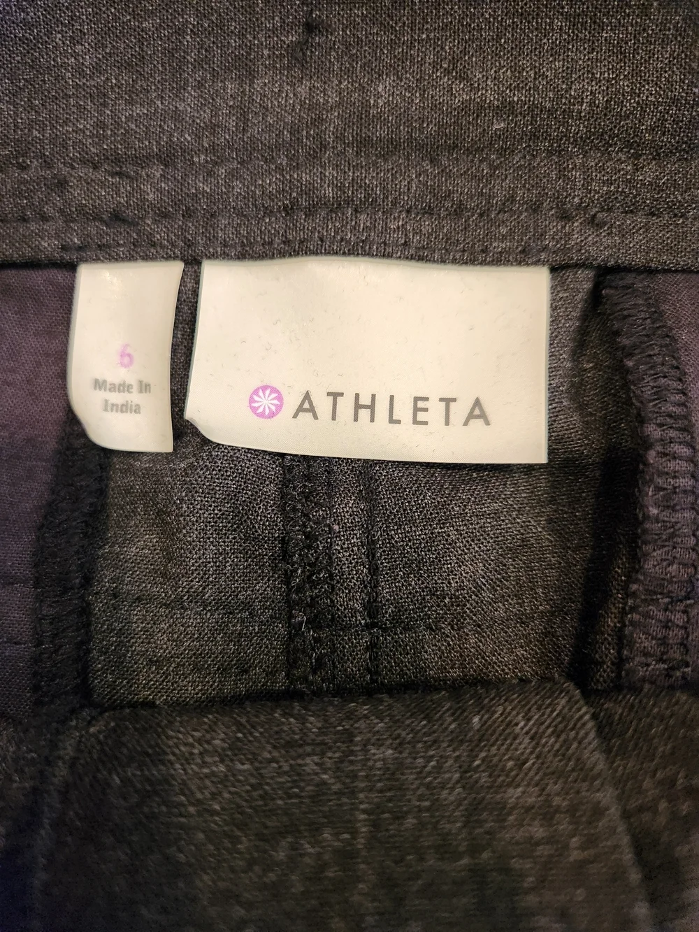 Athleta Charcoal Gray Sirrus Skirt Wool Blend Lightweight Size 6 Inner Cinch Tie